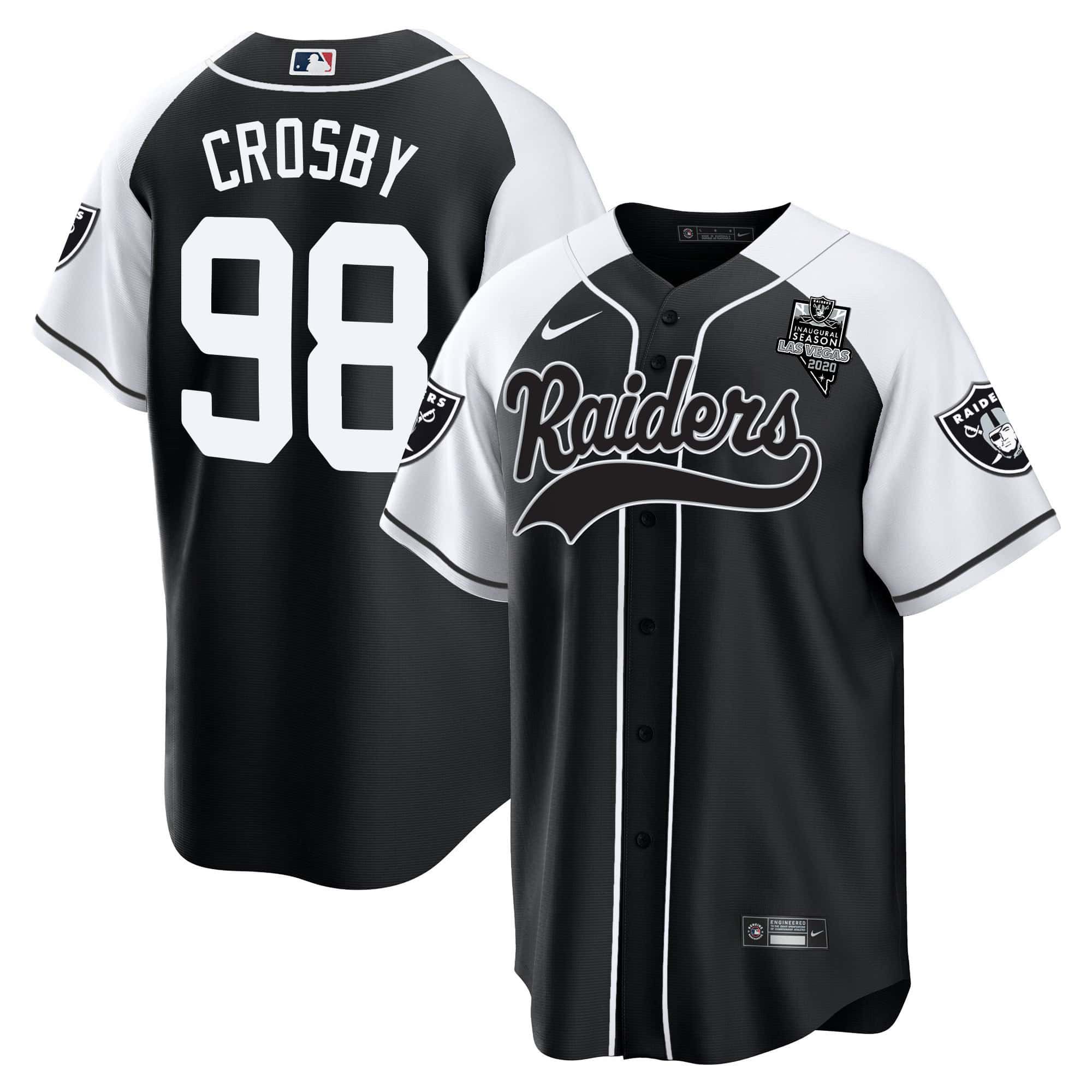 Men Oakland Raiders #98 Crosby Black 2024 Nike Vapor Baseball NFL Jersey style 1->indianapolis colts->NFL Jersey